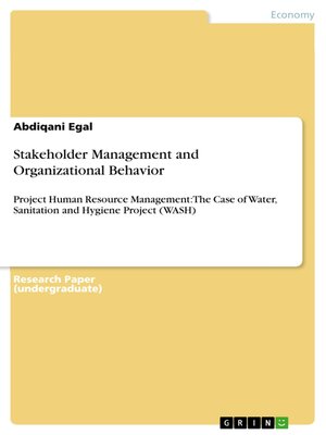 cover image of Stakeholder Management and Organizational Behavior